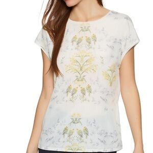 Ted Baker Women's Sonjja Papyrus Printed Woven Front T-Shirt 2